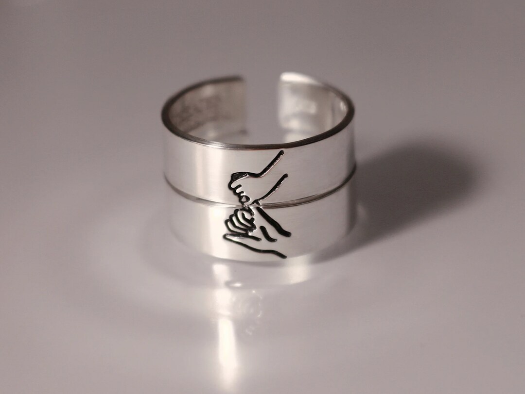 Matching Mother's Rings Matching Father and Child Pinky Swear